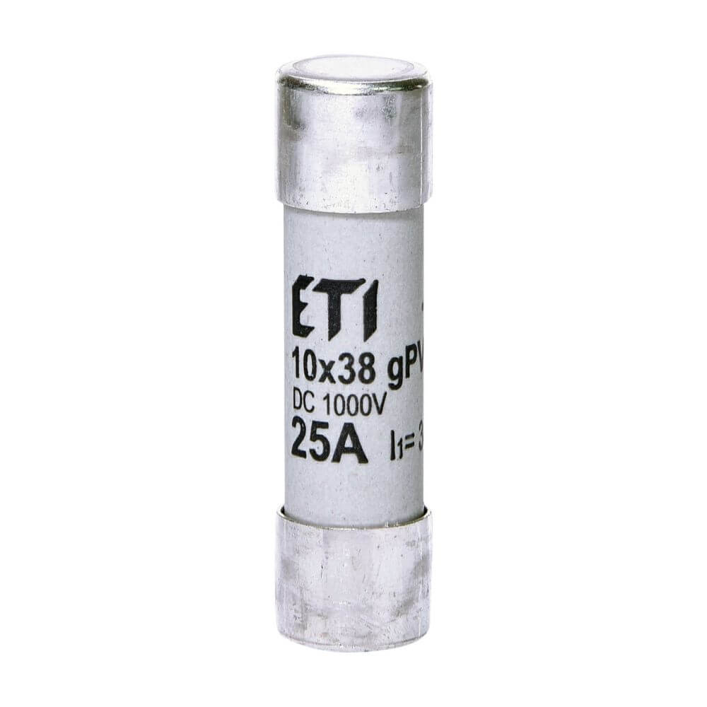 Siguranta panouri fotovoltaice CH10x38 gPV 25A 1000V DC ETI 002625139