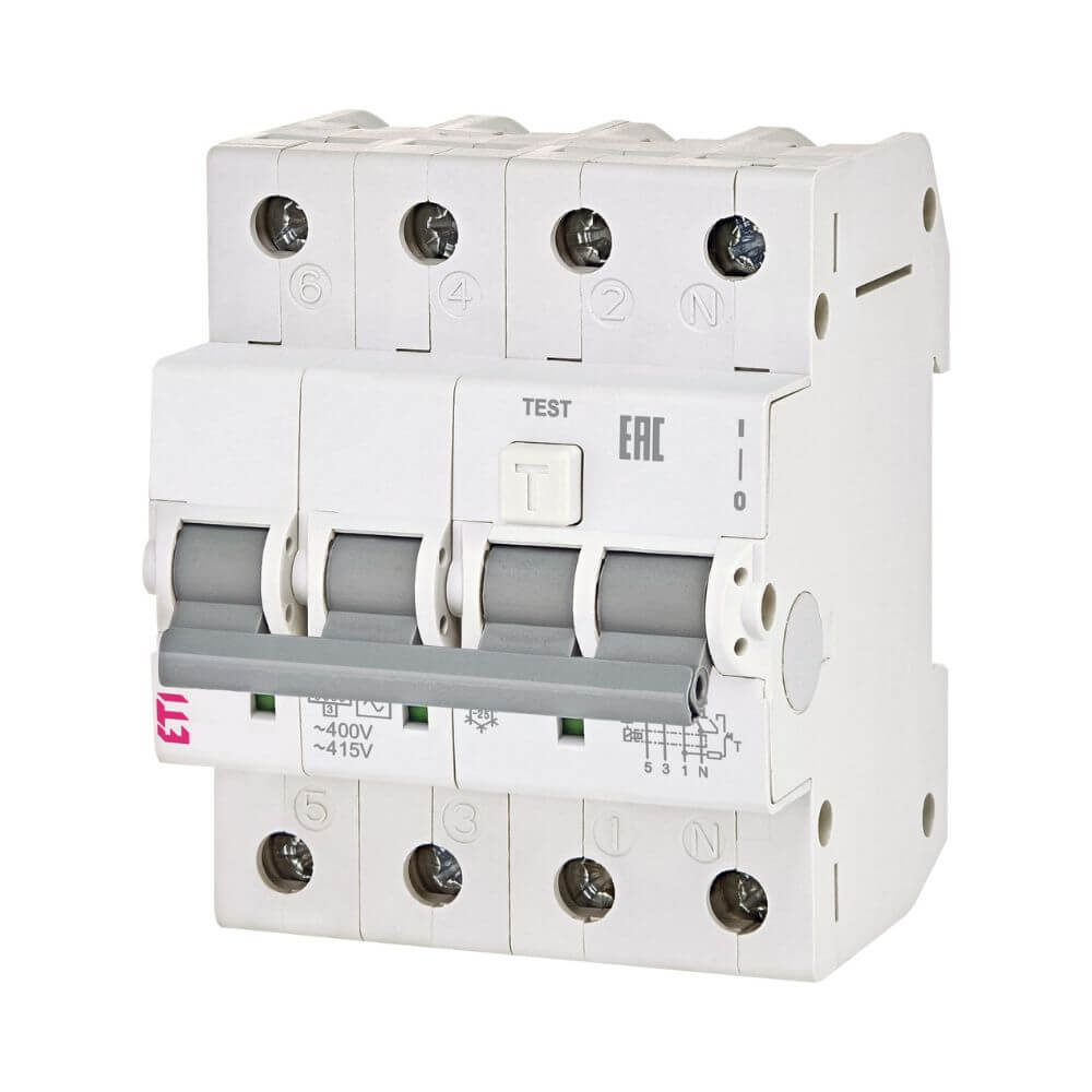 Diferential RCBO KZS-4M 3p+N A B20 0.03 ETI 002174905