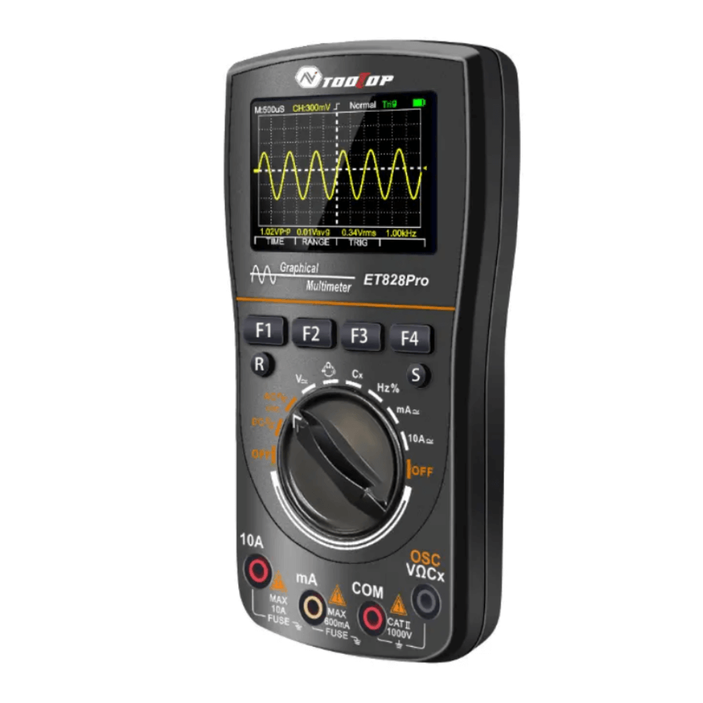 Multimetru cu osciloscop 2 in 1, 10 MHz, 50 Msps - ET828PRO