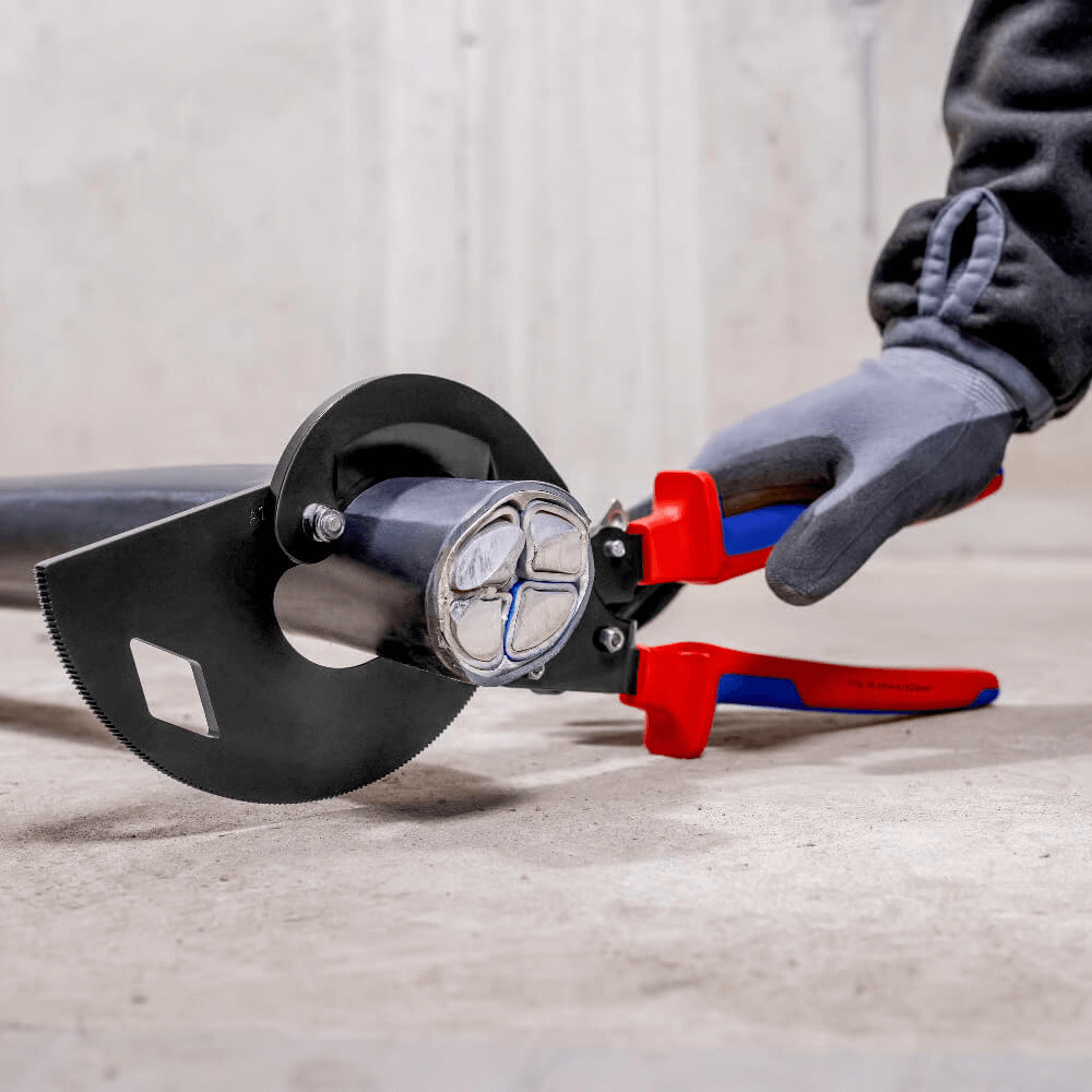 Cleste cu clichet in trei trepte pentru cabluri electrice Knipex 95 32 320 [3]