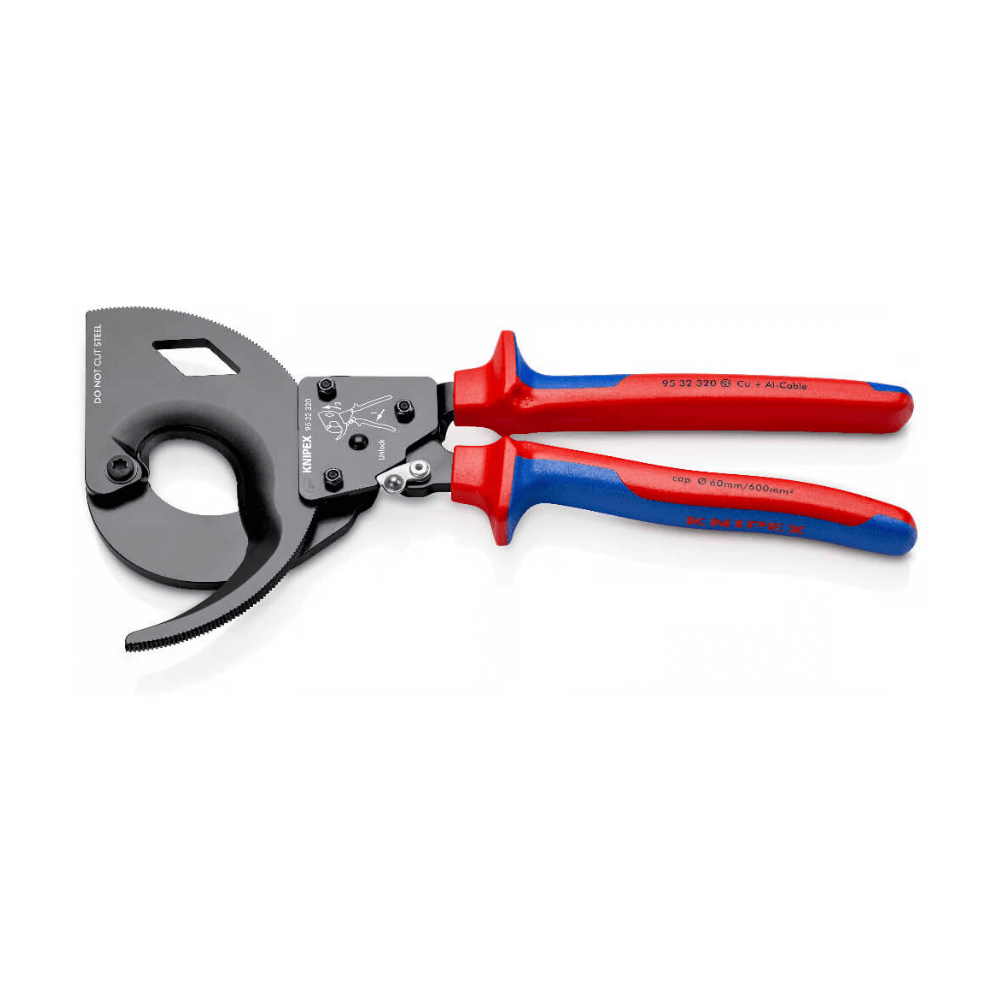 Cleste cu clichet in trei trepte pentru cabluri electrice Knipex 95 32 320 [2]