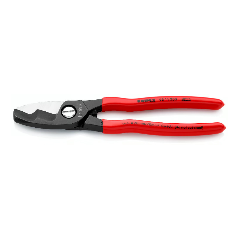 Cleste cu tais dublu pentru conductori electrici Knipex 95 11 200