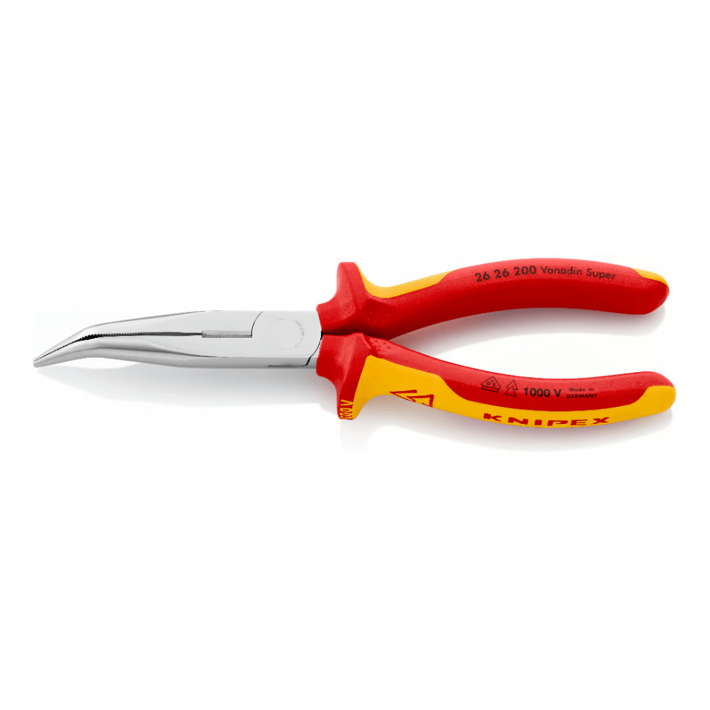 Cleste VDE cu varf semirotund indoit si tais lateral Knipex 26 26 200 [2]