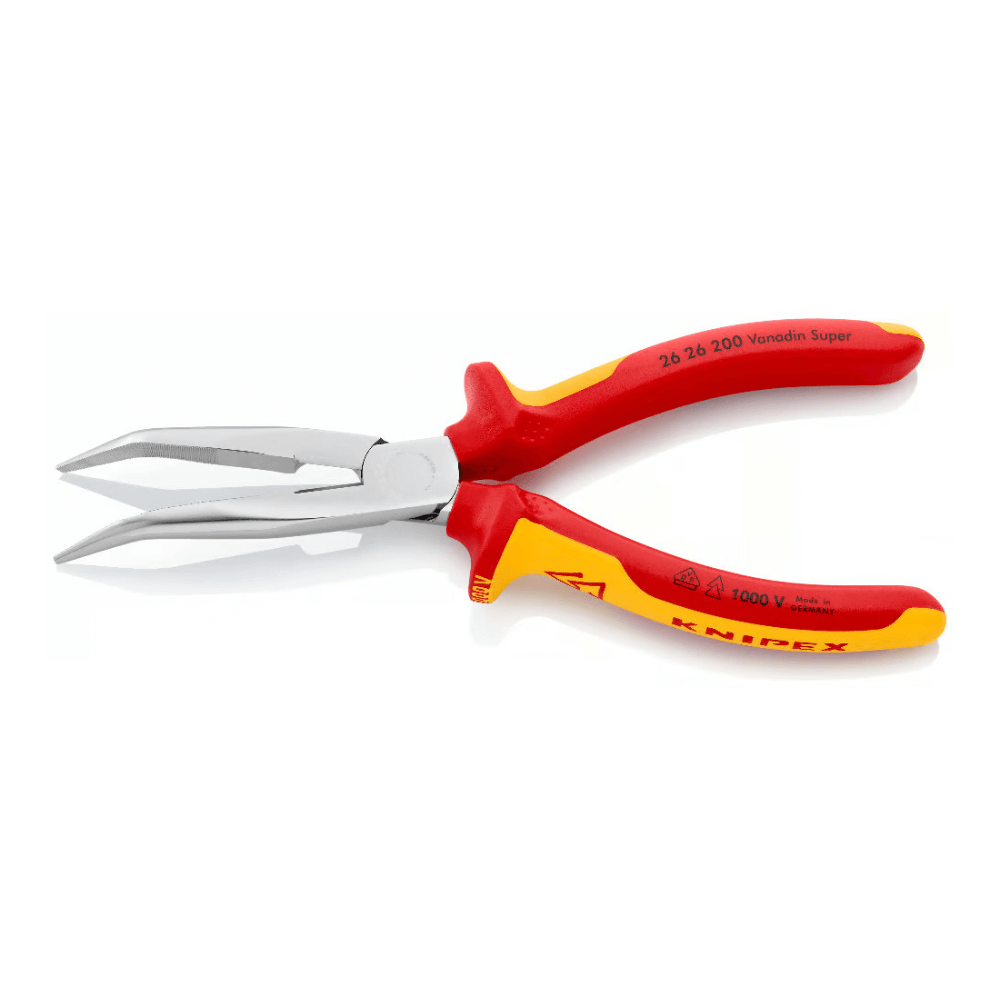 Cleste VDE cu varf semirotund indoit si tais lateral Knipex 26 26 200 [3]