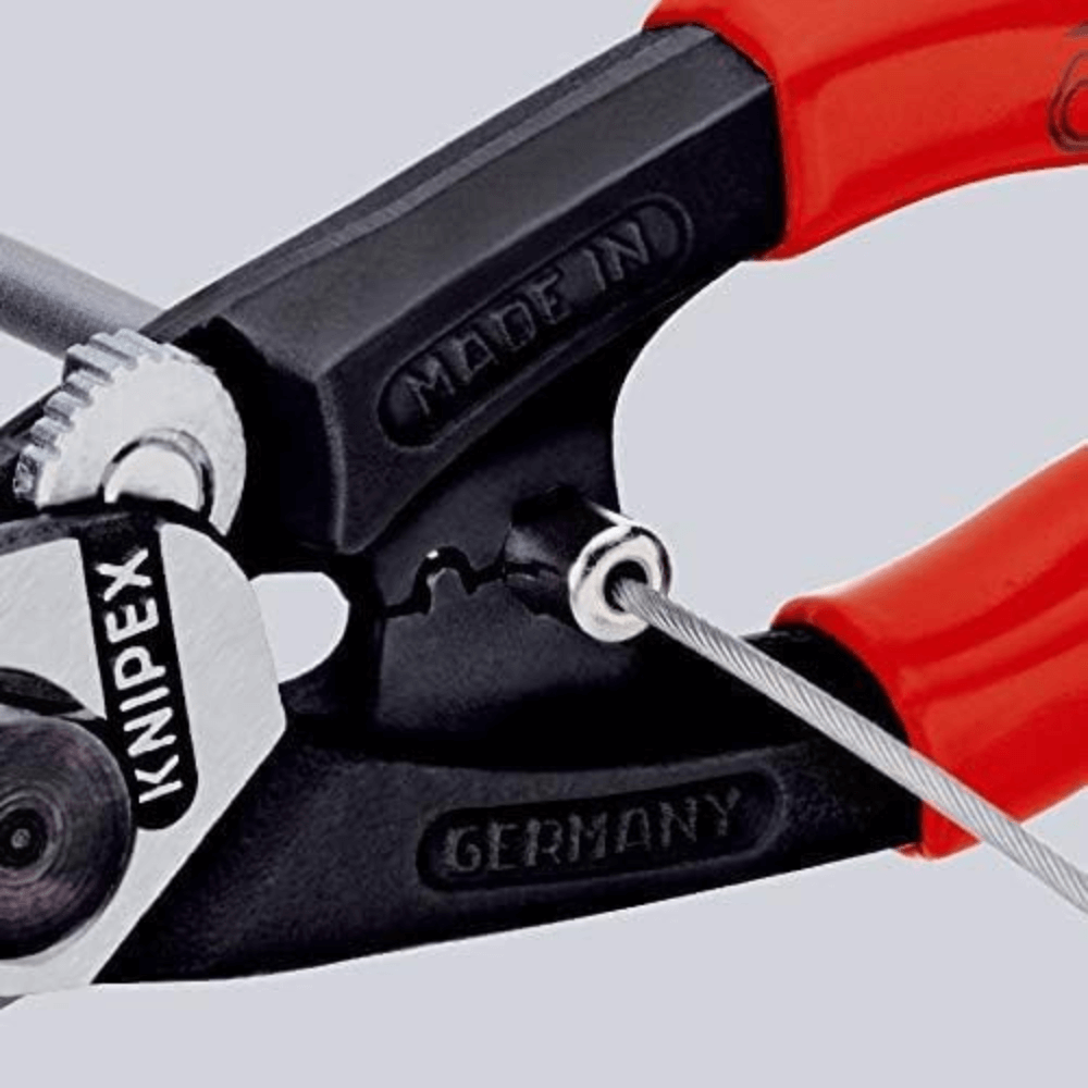 Cleste forjat tip foarfeca pentru cabluri de sarma - Knipex 95 62 190 [5]