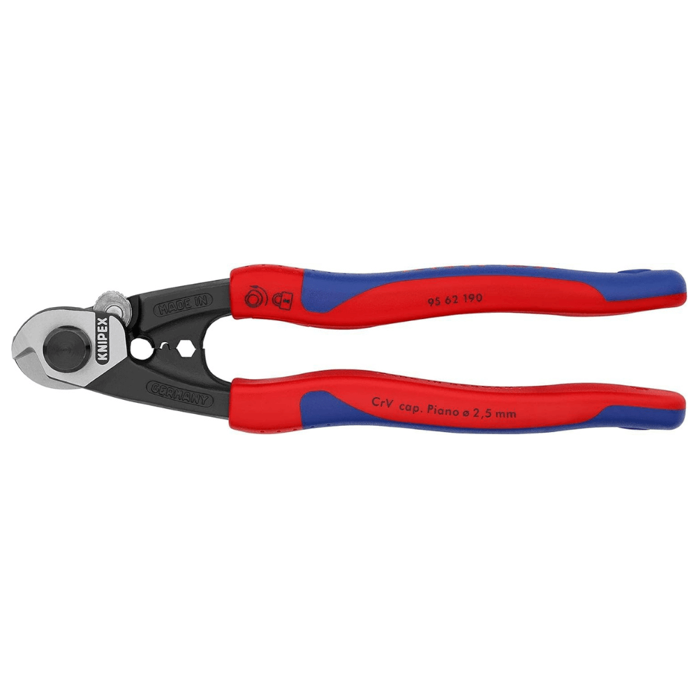 Cleste forjat tip foarfeca pentru cabluri de sarma - Knipex 95 62 190