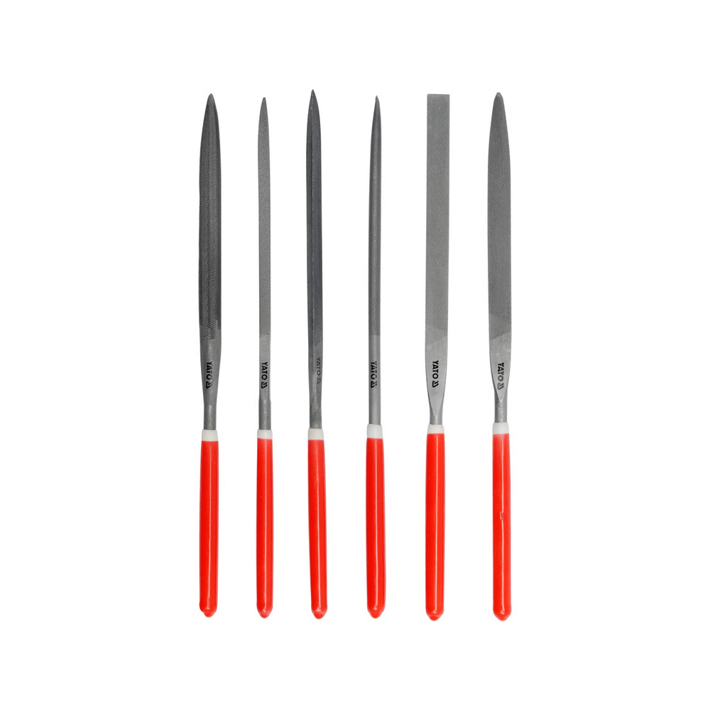 Set 6 pile din otel dur cu forma conica YATO YT-6161