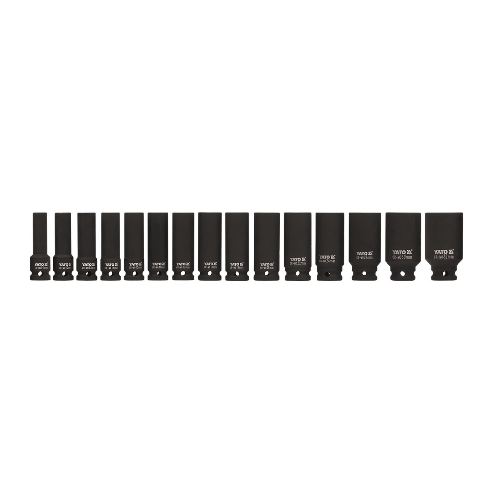 Set chei tubulare de impact 15 buc - Yato YT-1055