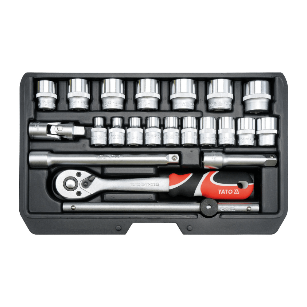 Trusa tubulare 22 piese 3 8   - Yato YT-38561
