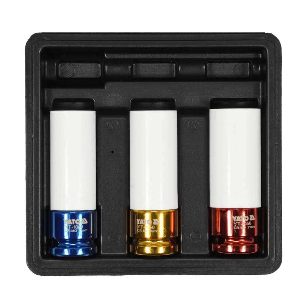 Chei de impact cu protectie, set 3 buc - YATO YT-1056
