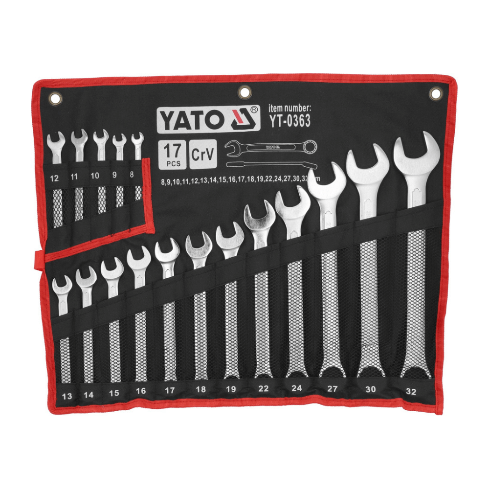 Chei combinate 8-32mm, set 17 piese - YATO YT-0363