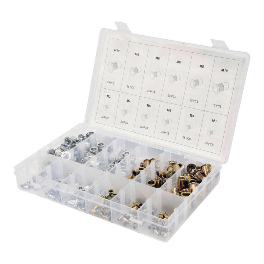 Set 300 buc piulite nituibile M3-M10 din otel si aluminiu - YATO YT-36480 [2]