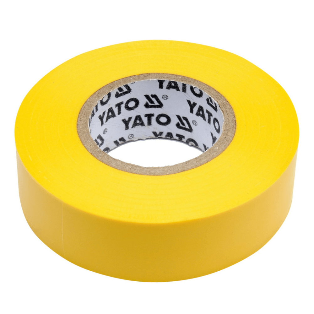 Banda izolatoare PVC galbena 19mmx20mx0,13mm - YATO YT-81654