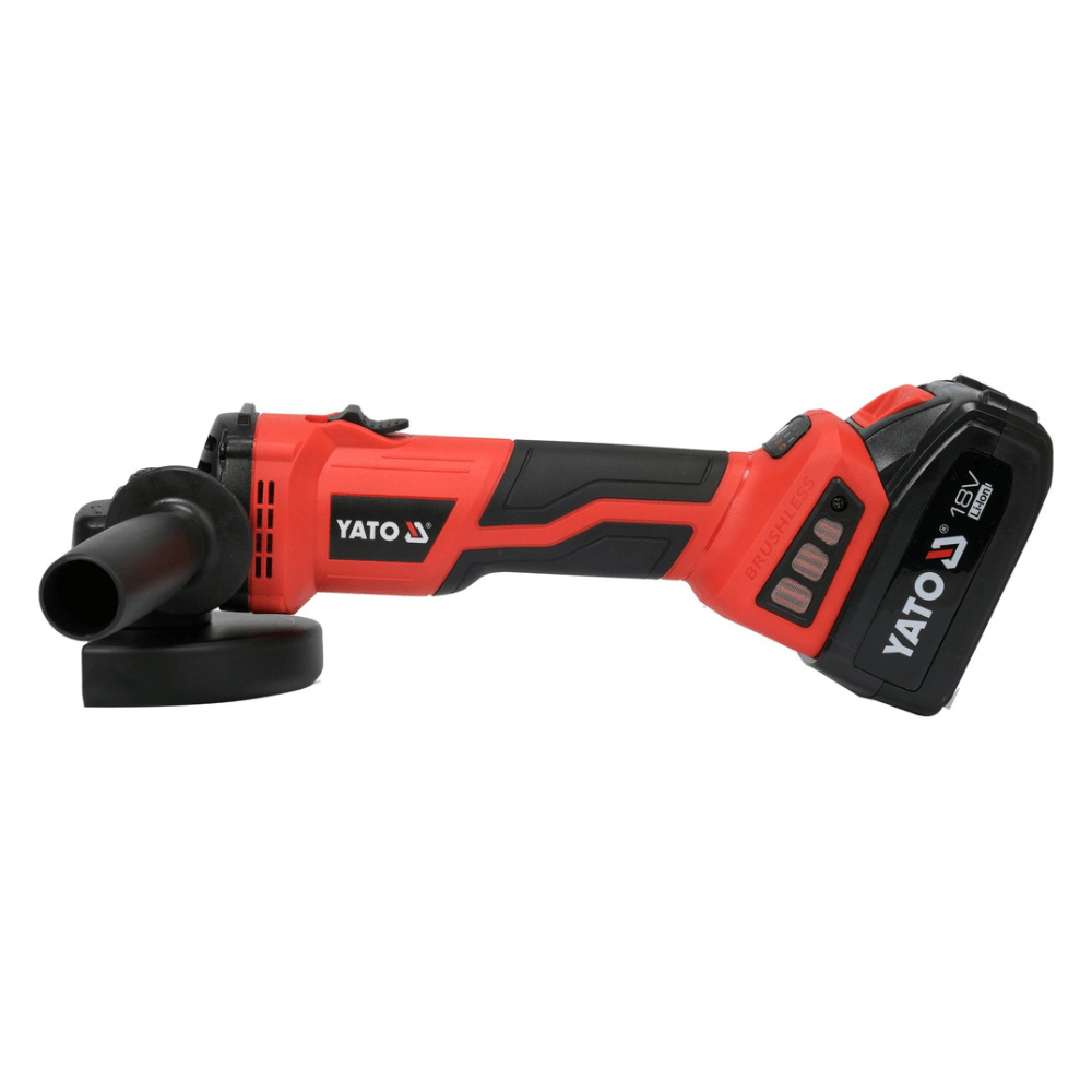 Polizor unghiular 18V cu viteza reglabila si 2 acumulatori 4Ah - YATO YT-828295 [2]