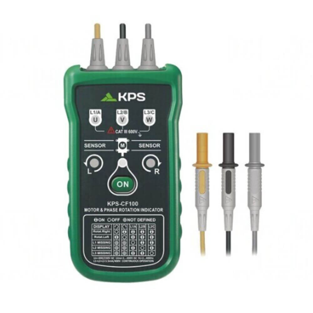 Tester succesiune faze 120-400VAC, 2-400Hz - KPS CF100