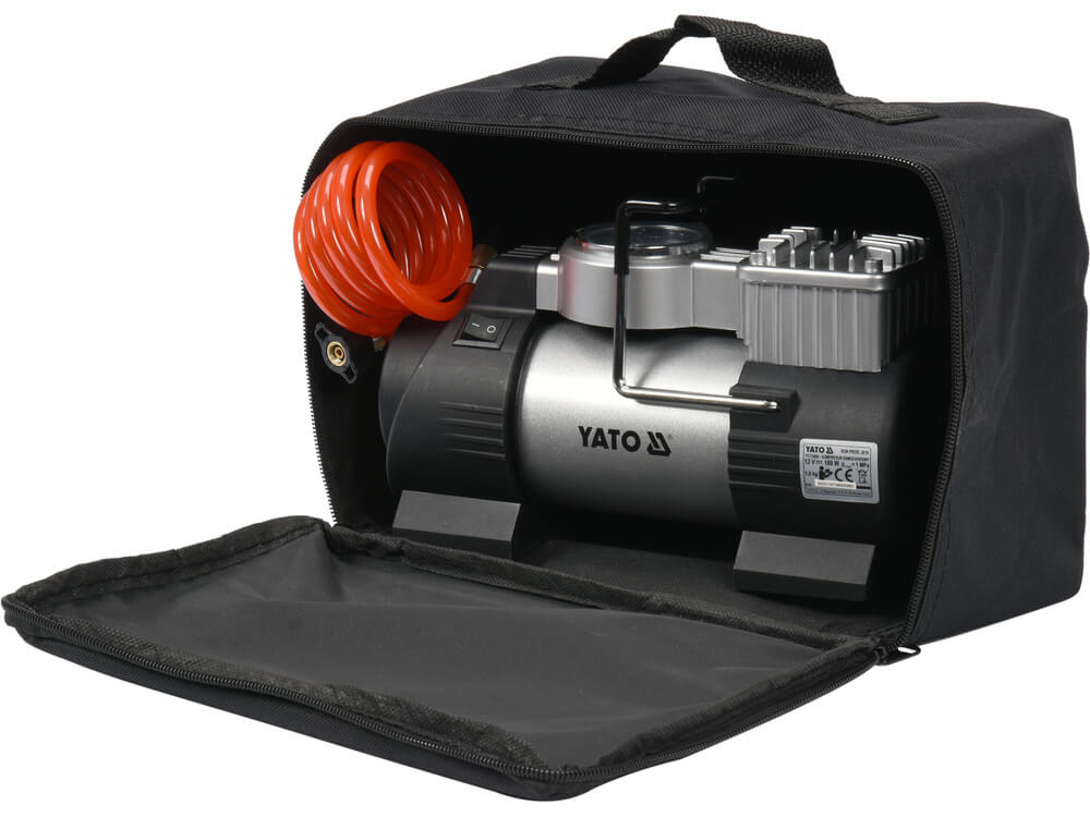 Compresor auto Yato YT-73460 180W cu presiune de 10 bar si lampa LED [5]