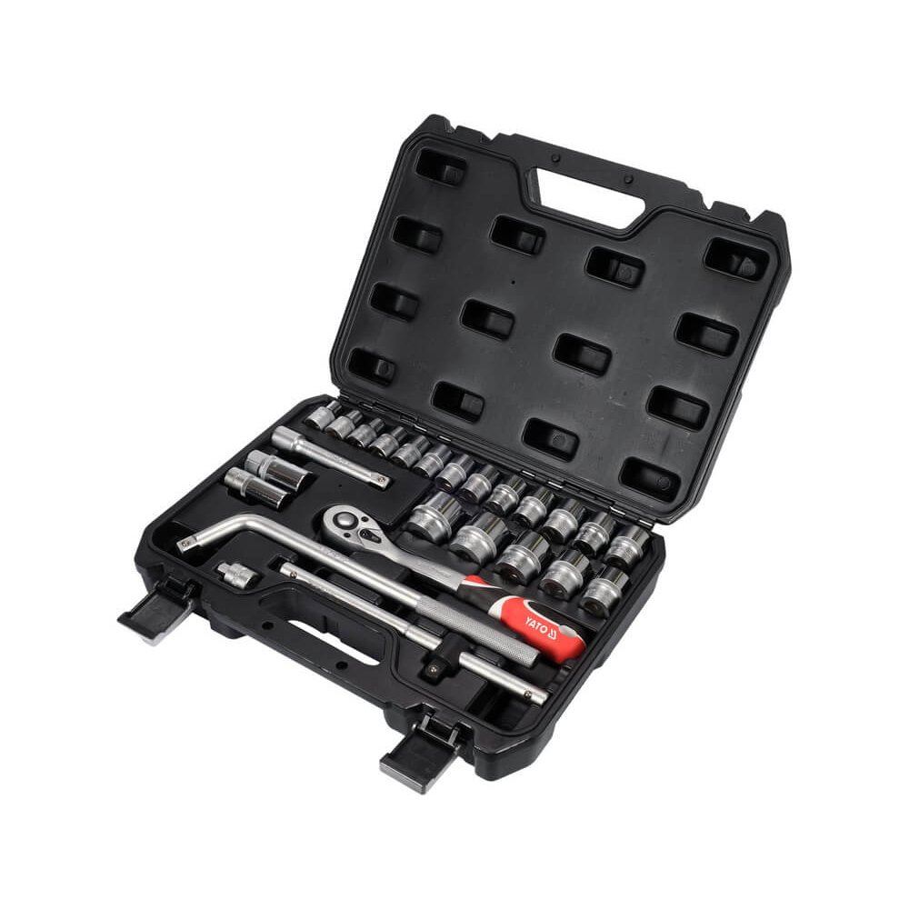 Trusa scule Yato YT-38741 25 piese cu tubulare CrV si clichet 72 dinti [2]