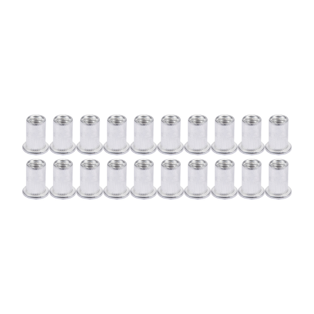 Set 20 piulite nituibile M4 aluminiu lungime 11mm Yato YT-36452