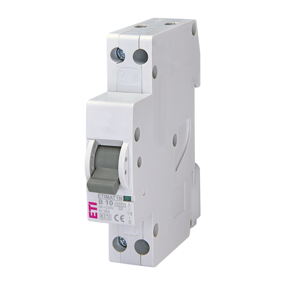 Intrerupator de circuit ETIMAT 1N 1P+N B10 230V ETI 002191102