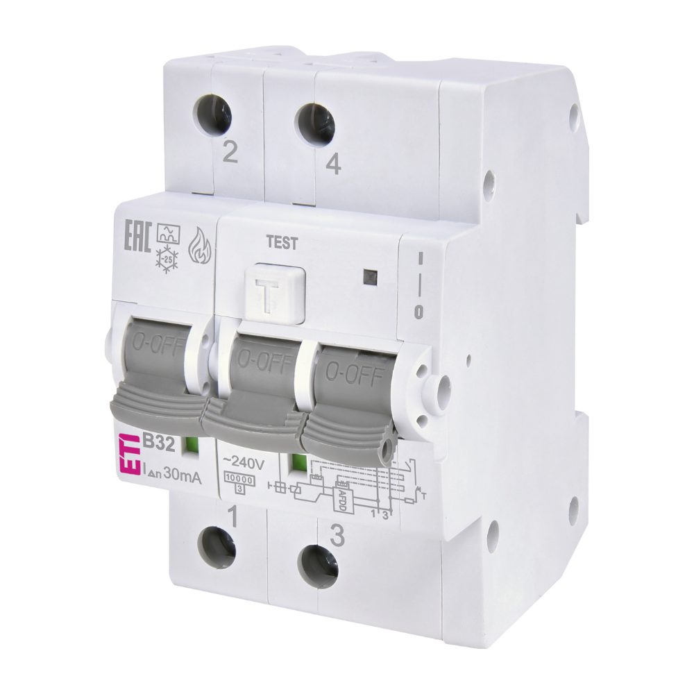 Protectie incendiu AFDD RCBO 3M2p A B25 ETI 002173817
