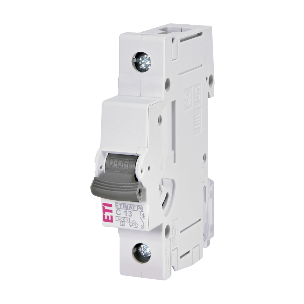Intrerupator de circuit modular ETIMAT P6 1P C13 13A 001900029
