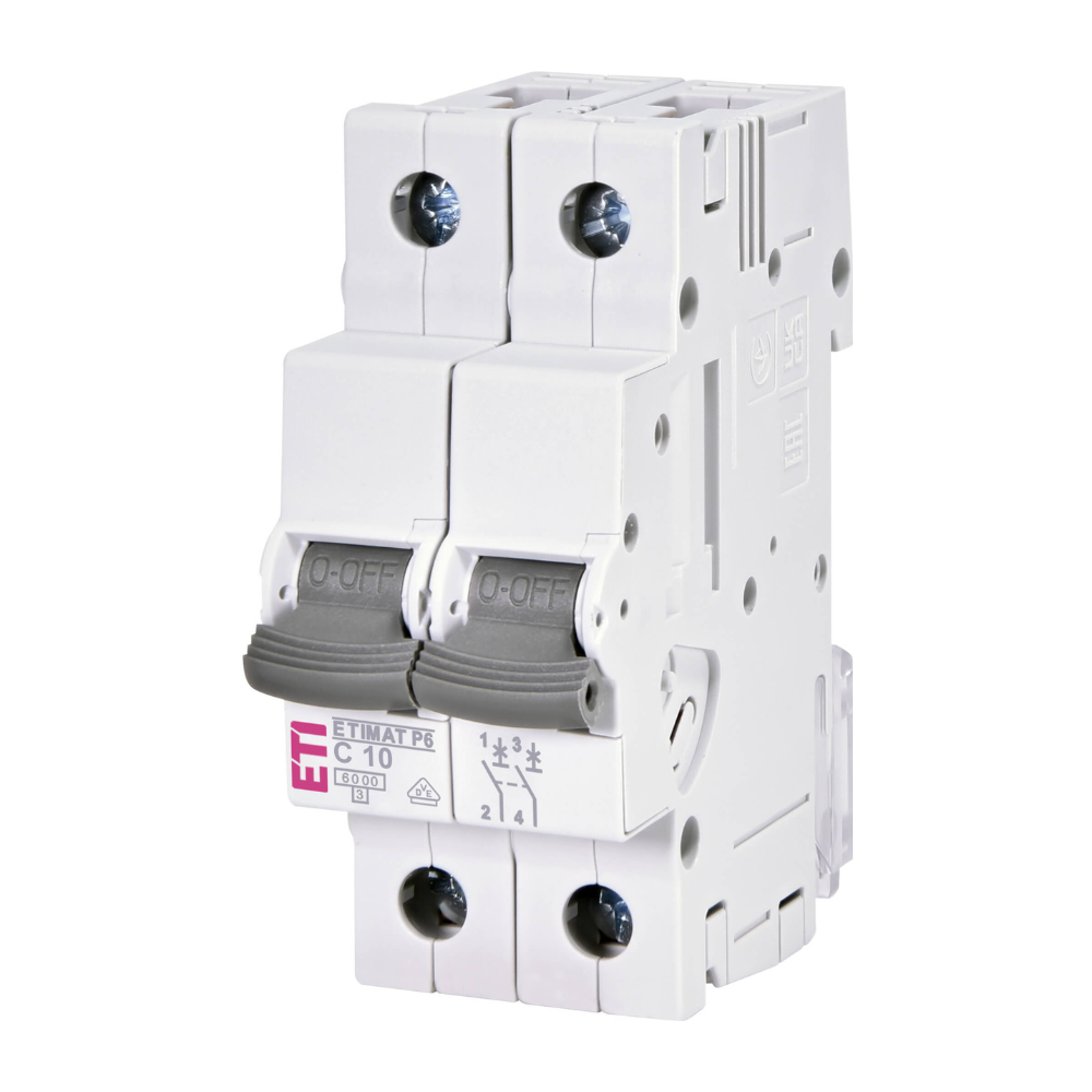 Intrerupator de circuit modular ETIMAT P6 2P C10 10A 001900228