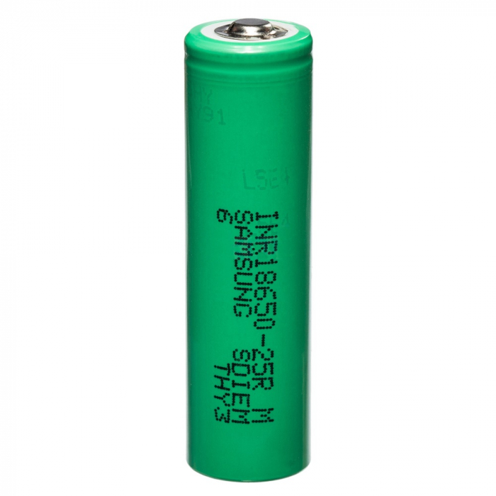 Acumulator cu varf Li-Ion 18650 3.6V 2500mAh 20A, Samsung INR18650-25R [2]