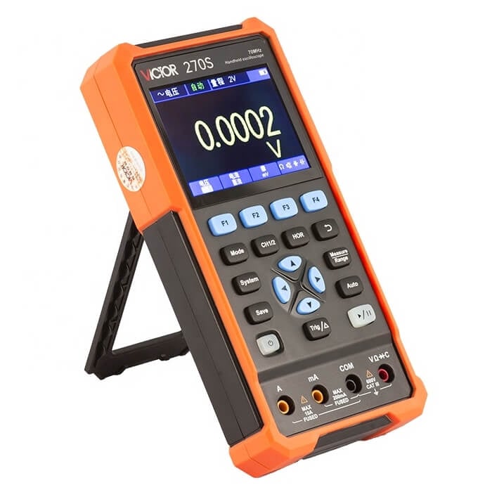 Osciloscop digital portabil 3 in 1 cu 2 canale 70 MHz Victor 270S [2]