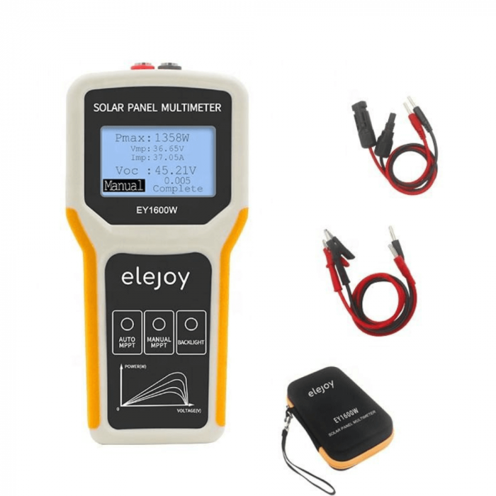 Multimetru MPPT pentru panouri fotovoltaice, 1600W, Elejoy EY1600W [3]