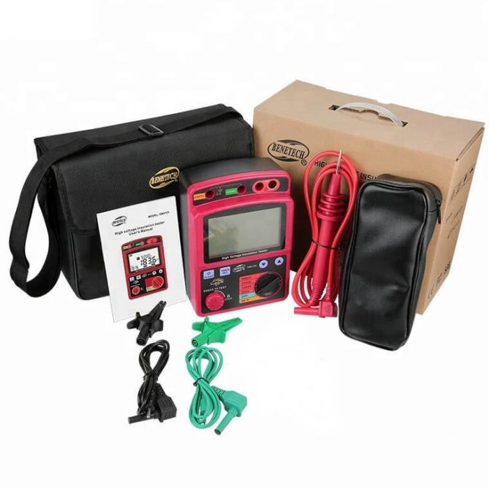 Megohmetru Benetech GM3125, testare rezistenta de izolatie pana la 5000V [4]