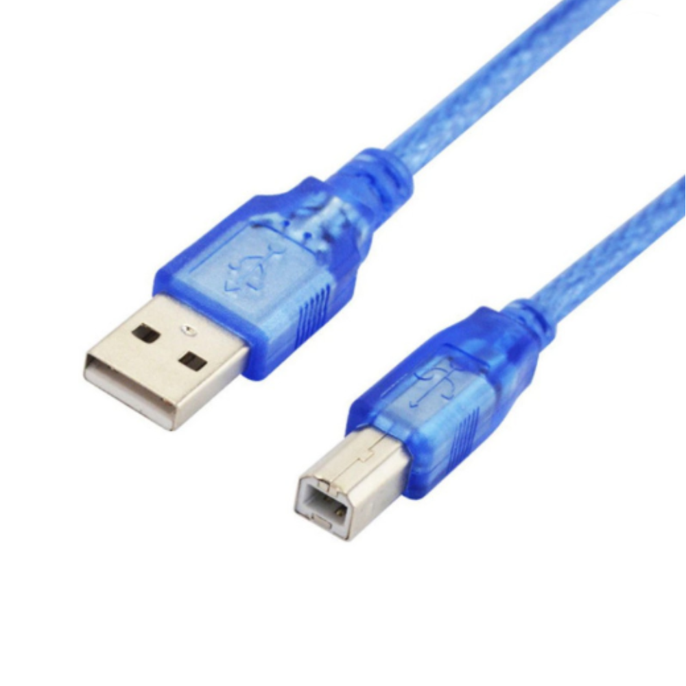 Cablu USB 2.0 A - B 30cm, albastru