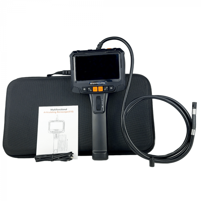 Camera endoscopica 1080P cu display LCD, 2 camere 2MP, 8.5mm x 1.5m