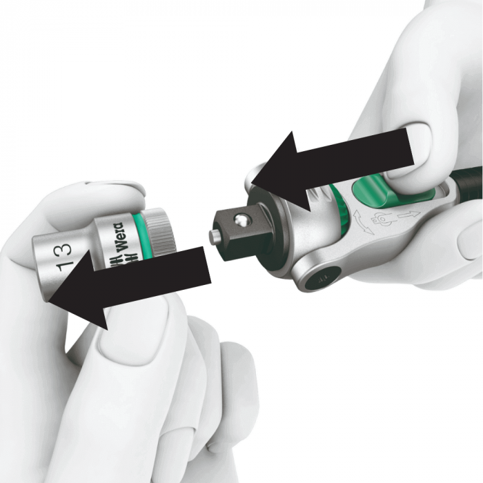 Cheie cu clichet 8000 B Zyklop, 3/8" drive Wera 05003550001 [9]