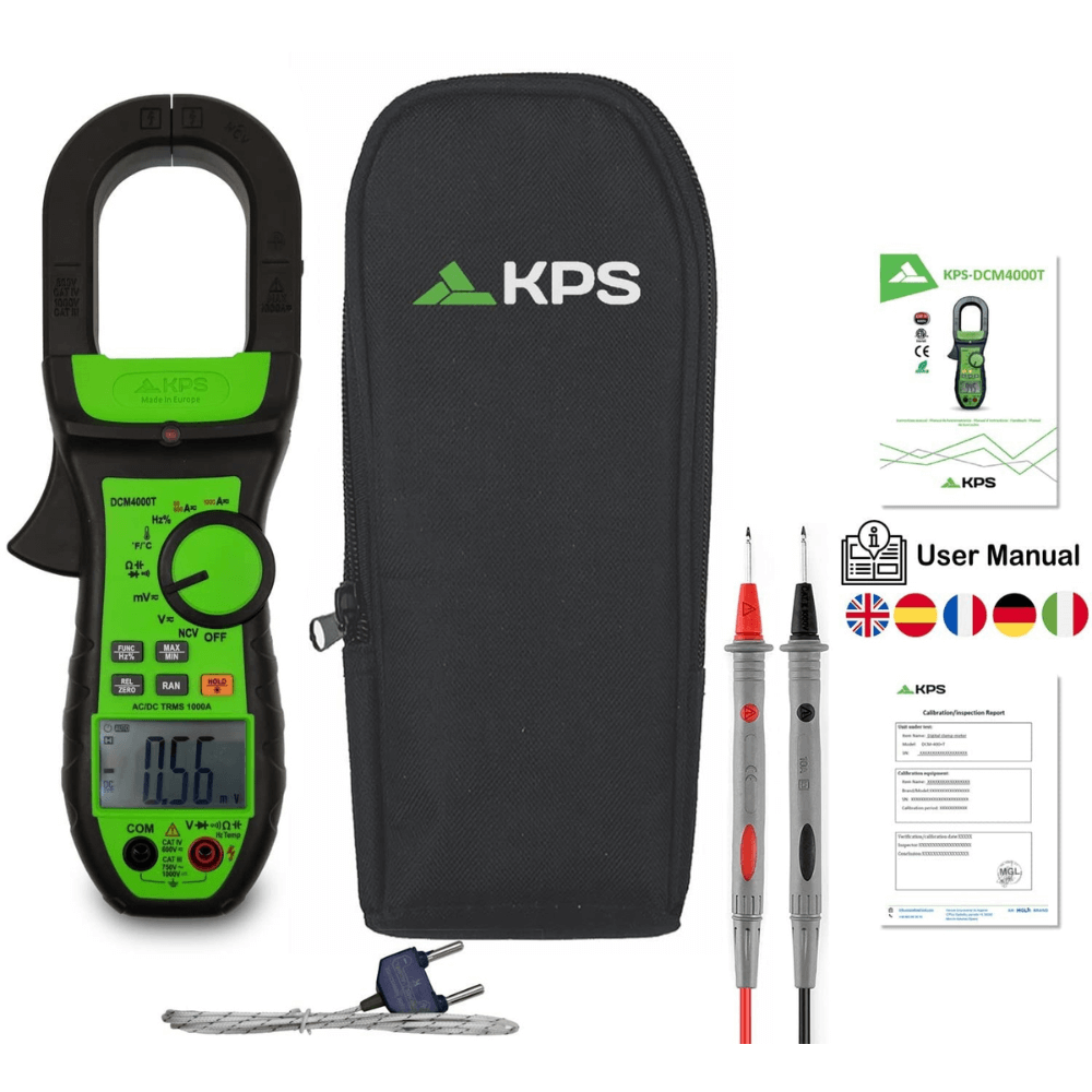 Clampmetru digital profesional, TRMS, 1000A AC/DC, KPS DCM4000T [3]