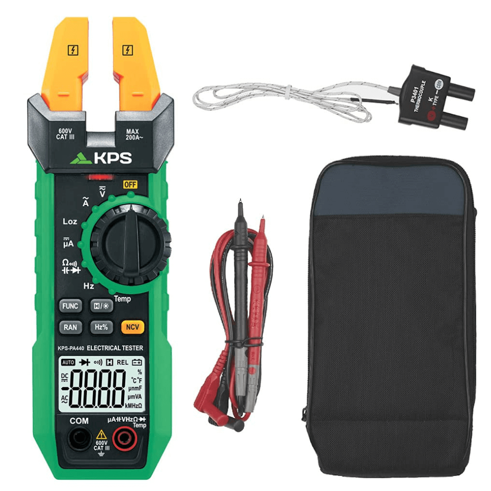 Clampmetru digital cu falci deschise, 200A AC / 1000µA DC, 600V AC/DC, KPS PA440 [3]