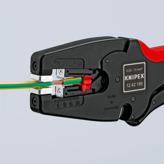 Cleste automat pentru dezizolat conductori, 0.03 - 10.0 mm², Knipex MultiStrip 12 42 195 [3]