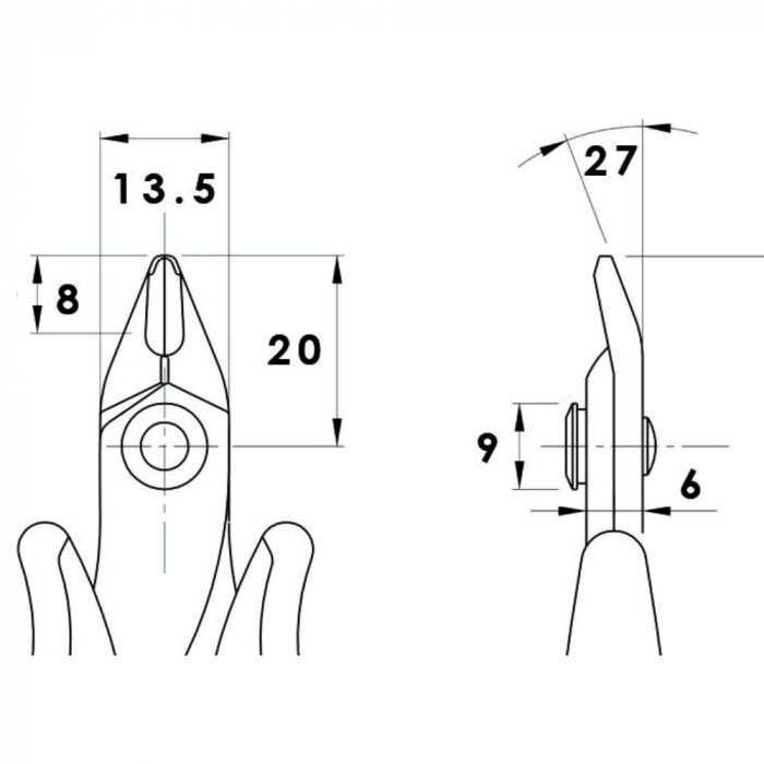 Cleste de precizie pentru electronisti, 1.3 mm, Piergiacomi TR 30 [2]