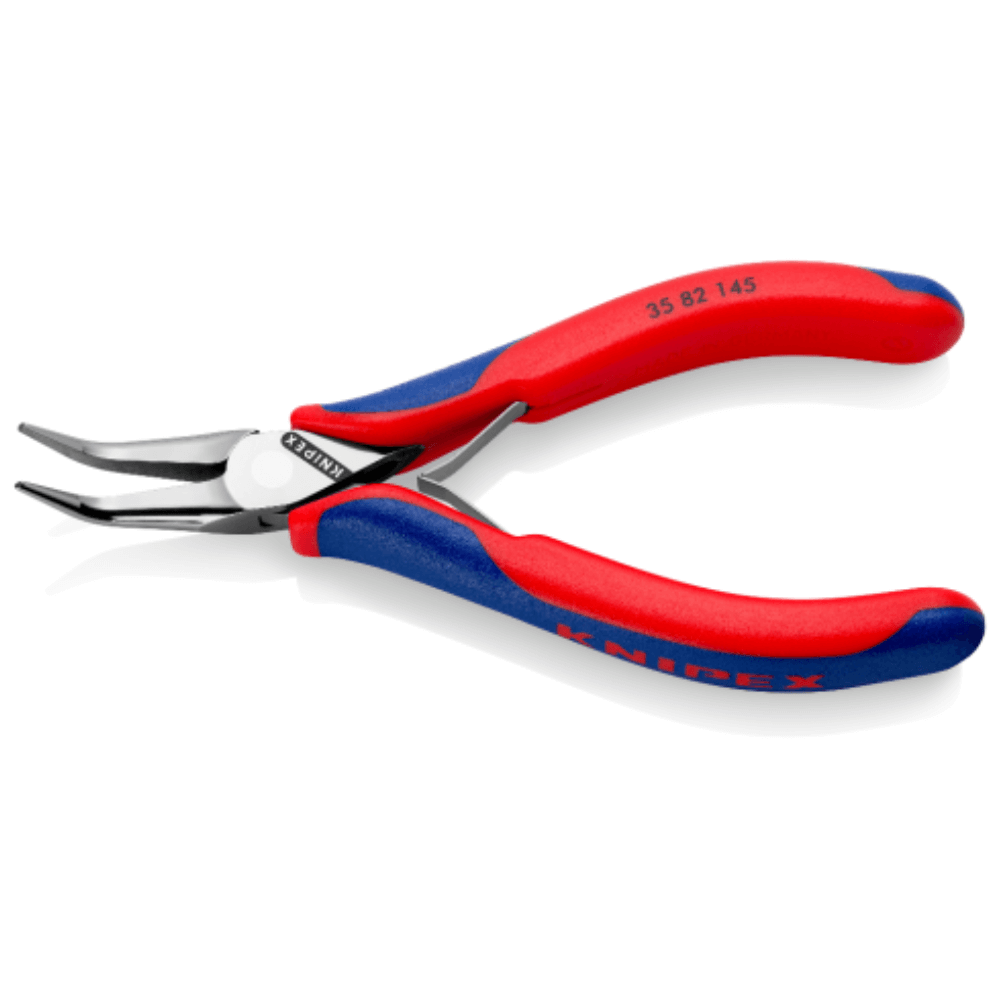 Cleste de precizie pentru electronisti cu varf indoit, Knipex 35 82 145 [2]