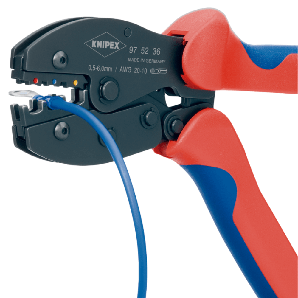 Cleste sertizare papuci izolati, cu fisa si cap-la-cap, 0.5 - 6.0 mm² Knipex PreciForce 97 52 36 [2]