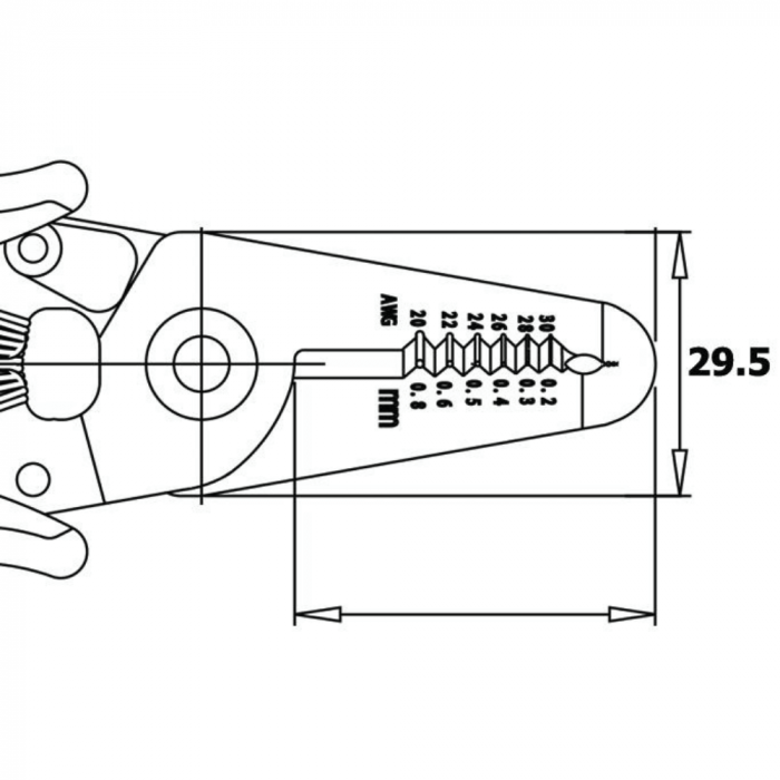 Cleste multifunctional de precizie , 0.25 - 0.81mm², Piergiacomi CSP 30/1 [2]