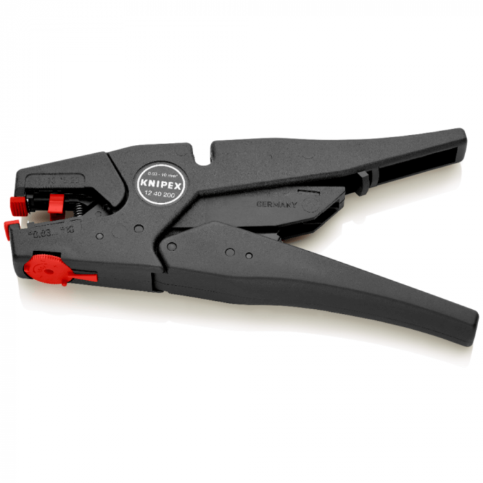 Cleste dezizolator cu autoreglaj, 0.03 - 10.0 mm², Knipex 12 40 200 [3]