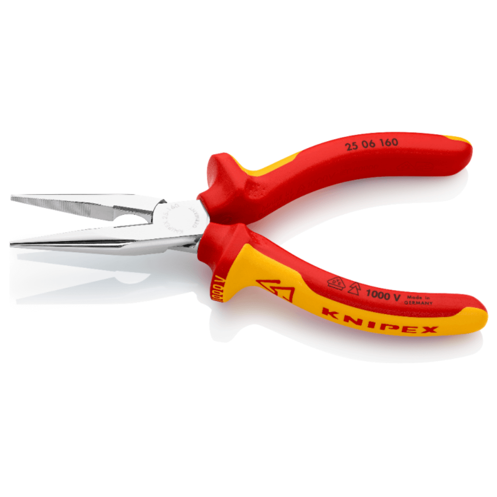 Cleste VDE cu cioc lung semirotund, 160mm, Knipex 25 06 160 [2]
