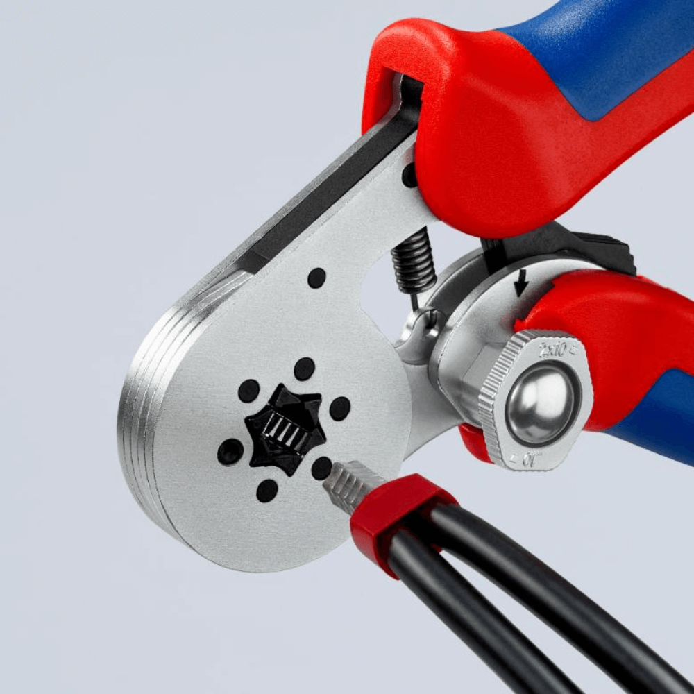 Cleste sertizare pini 0.08 - 2x10 mm², cu autoreglaj, Knipex 97 55 14 [3]