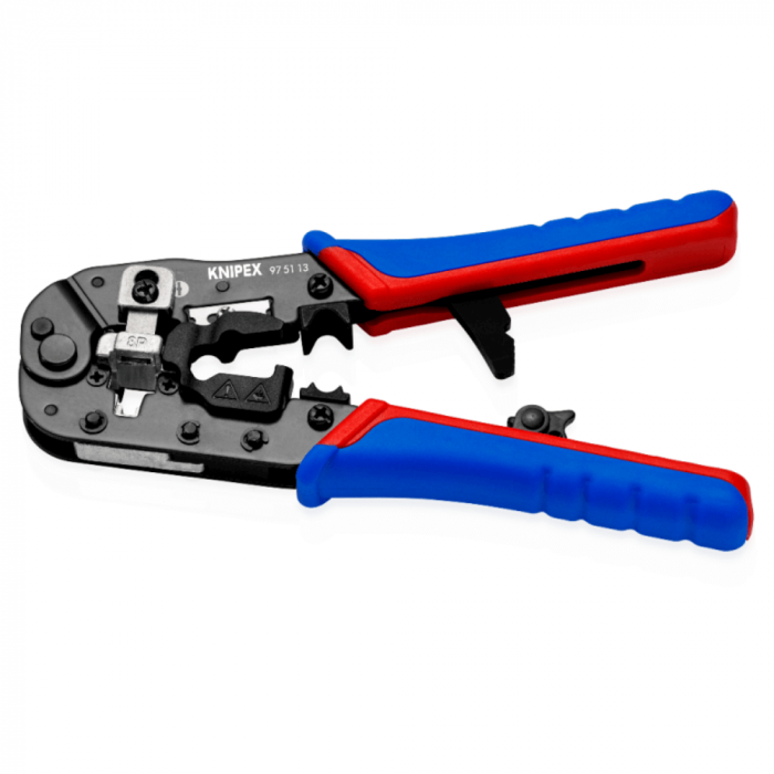 Cleste sertizare mufe de retea RJ45, 190mm, Knipex 97 51 13 [2]
