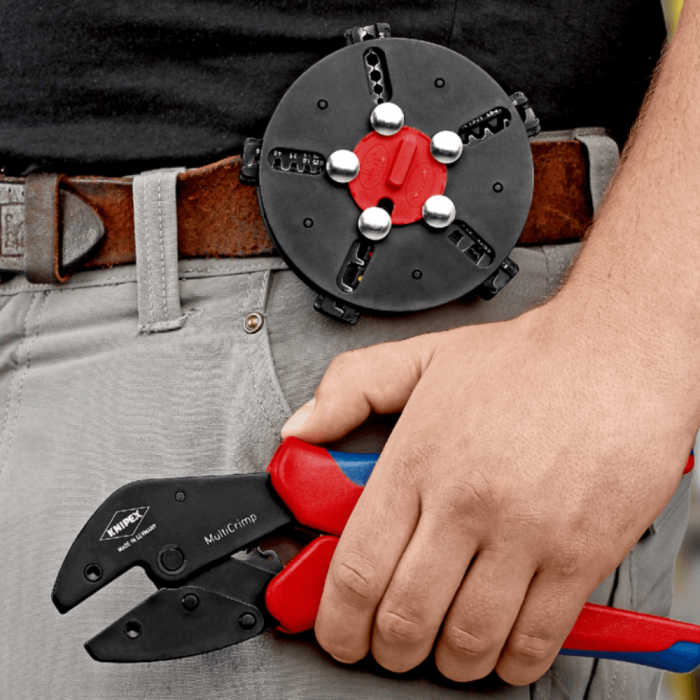 Cleste sertizare pini cu magazie pentru adaosuri, Knipex MultiCrimp 97 33 02 [3]