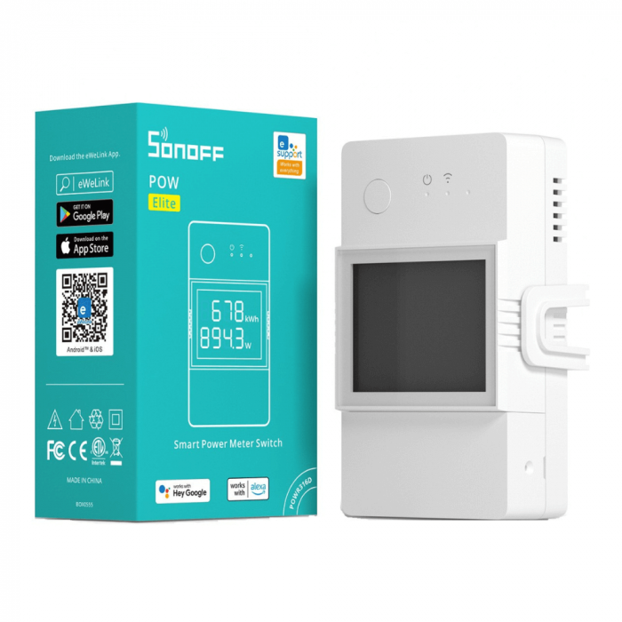 Comutator smart, monitorizare temperatura si umiditate, WiFi, Sonoff THR320D TH Elite [2]