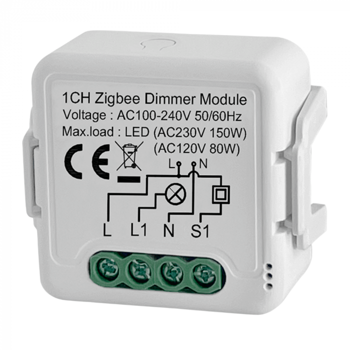 Comutator Smart pentru sisteme de iluminat, 1 canal, Zigbee Dimmer, 220V, 2.4GHz [2]