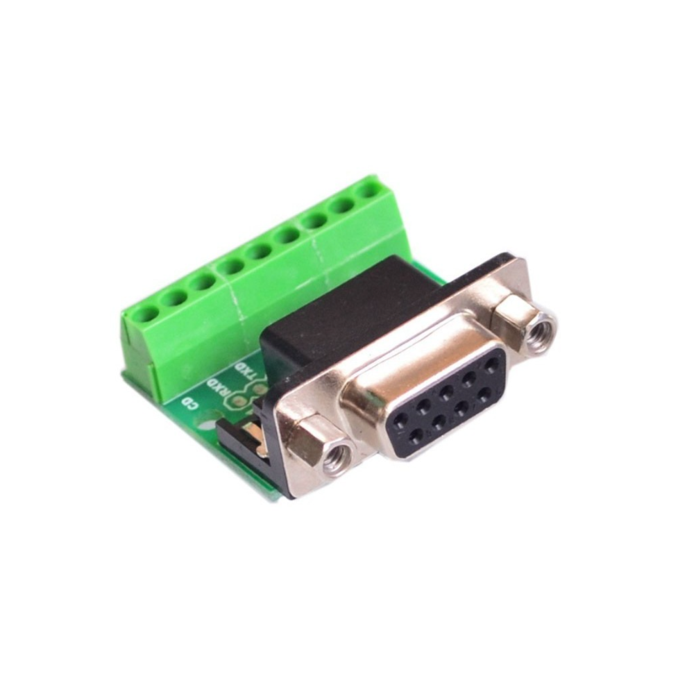 Conector DB9 mama, terminal cu surub, 9 pini, RS232/RS485 [1]