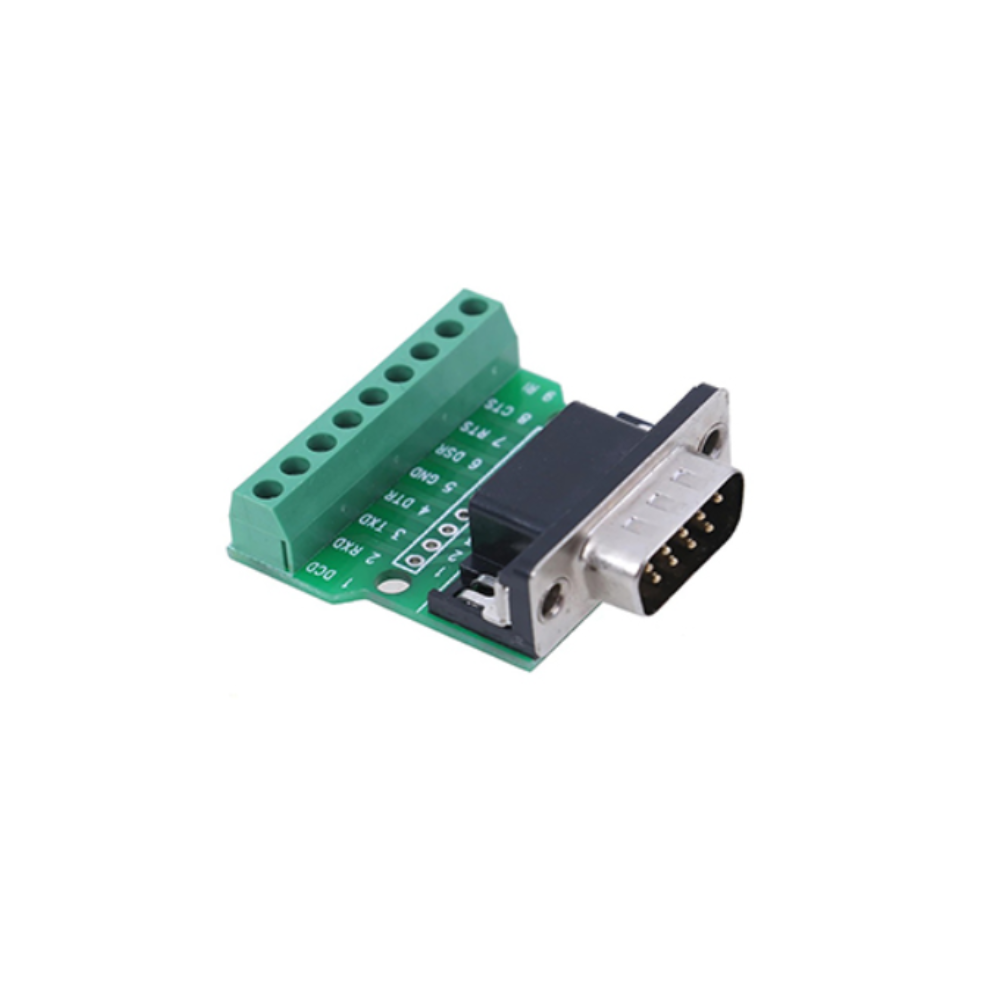 Conector DB9 tata, terminal cu surub, 9 pini, RS232/RS485 [1]