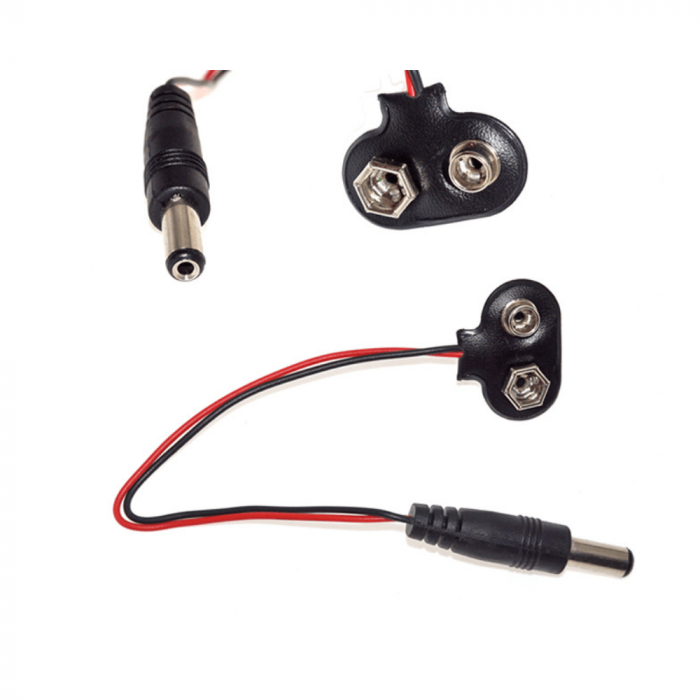 Conector baterie 9V cu mufa 5.5 x 2.1 mm [2]